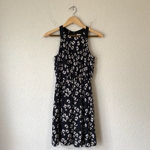 Rebecca Taylor Sleeveless Silk Sheath Above Knee Dress Floral Print